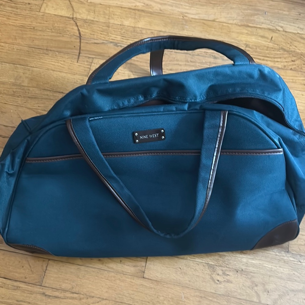 Nine West Teal and Brown Men's Bag